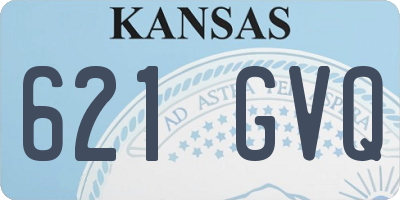 KS license plate 621GVQ