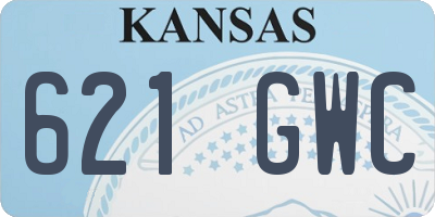 KS license plate 621GWC