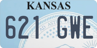 KS license plate 621GWE