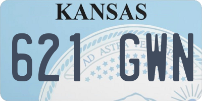 KS license plate 621GWN