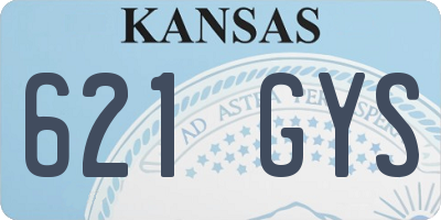 KS license plate 621GYS