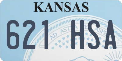 KS license plate 621HSA