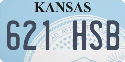 KS license plate 621HSB