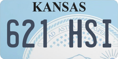 KS license plate 621HSI