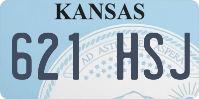 KS license plate 621HSJ