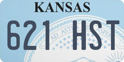 KS license plate 621HST