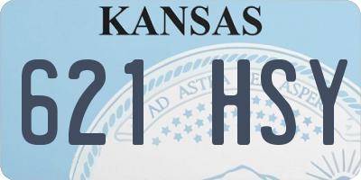 KS license plate 621HSY