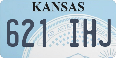 KS license plate 621IHJ