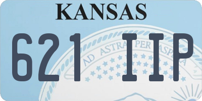 KS license plate 621IIP
