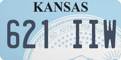 KS license plate 621IIW