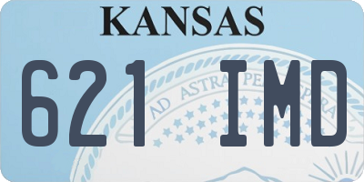 KS license plate 621IMD