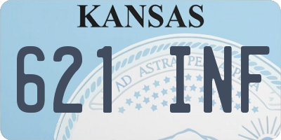 KS license plate 621INF