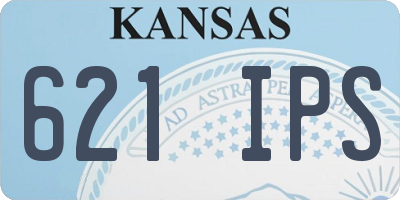 KS license plate 621IPS