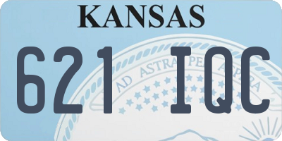 KS license plate 621IQC