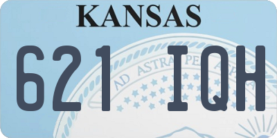 KS license plate 621IQH