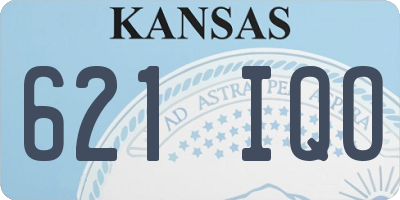 KS license plate 621IQO