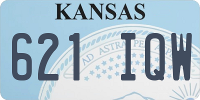 KS license plate 621IQW