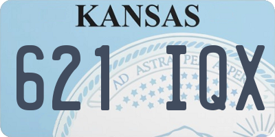 KS license plate 621IQX