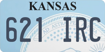 KS license plate 621IRC
