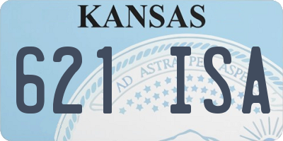 KS license plate 621ISA