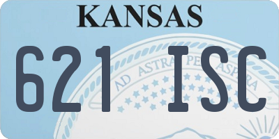 KS license plate 621ISC