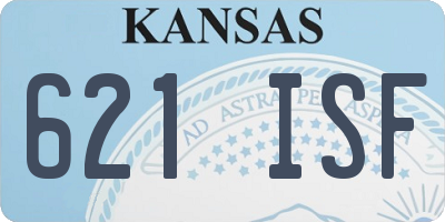 KS license plate 621ISF