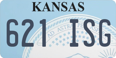 KS license plate 621ISG
