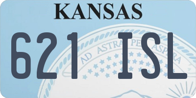 KS license plate 621ISL