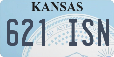 KS license plate 621ISN