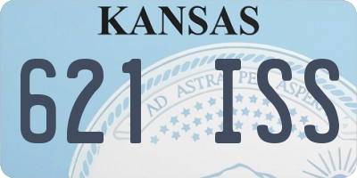 KS license plate 621ISS