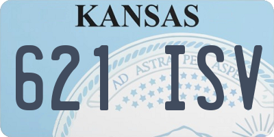 KS license plate 621ISV