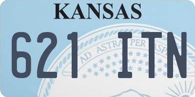 KS license plate 621ITN
