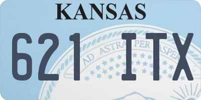 KS license plate 621ITX