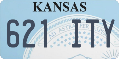 KS license plate 621ITY
