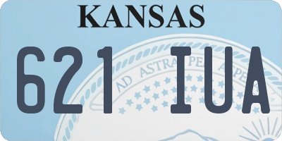 KS license plate 621IUA