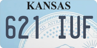 KS license plate 621IUF