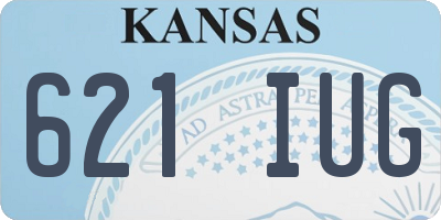 KS license plate 621IUG