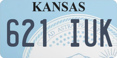 KS license plate 621IUK