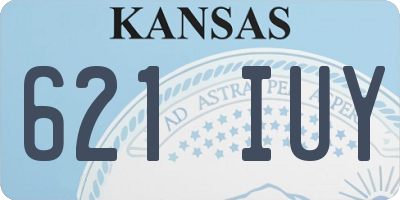 KS license plate 621IUY
