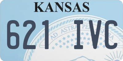 KS license plate 621IVC