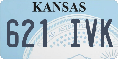 KS license plate 621IVK