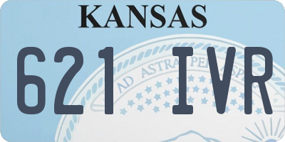 KS license plate 621IVR
