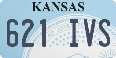 KS license plate 621IVS