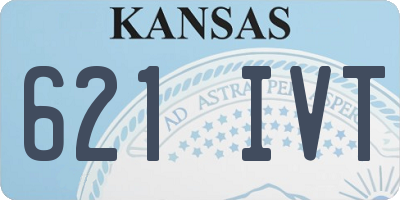 KS license plate 621IVT