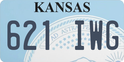 KS license plate 621IWG