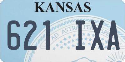 KS license plate 621IXA