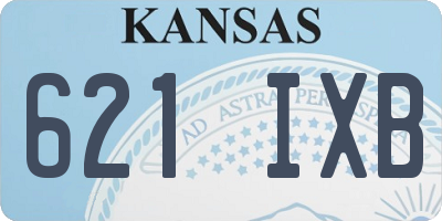 KS license plate 621IXB
