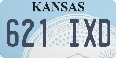 KS license plate 621IXD
