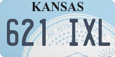 KS license plate 621IXL