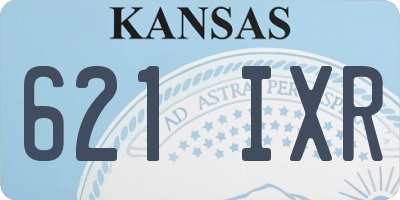 KS license plate 621IXR